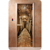 Дверь для сауны DoorWood (Дорвуд) 70x200 Фотопечать A034 правая, коробка ольха