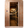 Дверь для сауны DoorWood (Дорвуд) 70x200 Фотопечать A037 правая, коробка ольха
