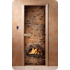 Дверь для сауны DoorWood (Дорвуд) 70x200 Фотопечать A039 правая, коробка ольха
