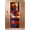 Дверь для сауны DoorWood (Дорвуд) 70x200 Фотопечать A060 правая, коробка ольха