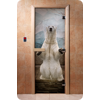 Дверь для сауны DoorWood (Дорвуд) 70x200 Фотопечать A063 левая, коробка ольха