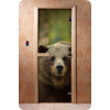 Дверь для сауны DoorWood (Дорвуд) 70x200 Фотопечать A065 левая, коробка ольха