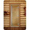 Дверь для сауны DoorWood (Дорвуд) 70x190 Престиж Фотопечать A021 правая