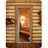 Дверь для сауны DoorWood (Дорвуд) 70x190 Престиж Фотопечать A031 правая