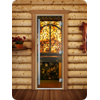 Дверь для сауны DoorWood (Дорвуд) 80x190 Престиж Фотопечать A041 левая