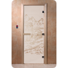 Дверь для сауны DoorWood (Дорвуд) 80x200 Основная серия Китай (сатин) левая
