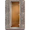 Дверь для турецкой бани Маэстро Woods 90x200 Arabica Prestige Бронза, правая