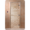 Дверь для сауны DoorWood (Дорвуд) 90x200 Основная серия Флоренция (сатин), левая