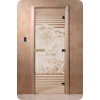Дверь для сауны DoorWood (Дорвуд) 90x200 Основная серия Япония (сатин), левая