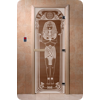 Дверь для сауны DoorWood (Дорвуд) 90x210 Основная серия Египет (бронза), левая