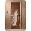 Дверь для сауны DoorWood (Дорвуд) 90x210 Основная серия Рим (бронза), левая