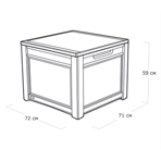   () Keter CUBE RATTAN 208L, 