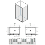    Kolpa Andromeda D 120 UNI SBR/1, silver brill transparent