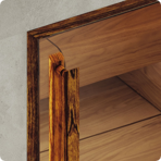  Дверь для турецкой бани DoorWood (Дорвуд) 70x200 АРТ Wood 92 бронза матовая, правая